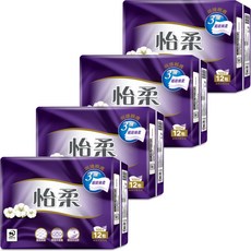 怡柔 三層抽取式衛生紙 細緻綿柔, 4套, 12個裝