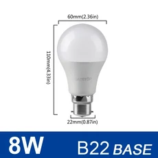 LED 전구 E27 램프 절약 냉온 화이트 봄파다 거실 가정용 조명 AC220V SMD2835 15W 6 개, 07 8W B22, 01 AC220 240V, 01 Warm White