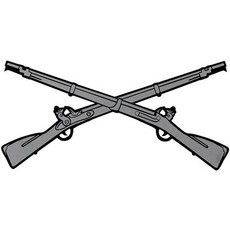 보병 교차 소총 12.7cm x 6.4cm 데칼