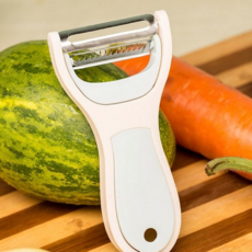 루체트리 야채채칼 주방도구 감자깎이 투인원 채칼 파채 당근 감자 칼 필러 DD-12912-2, 핑크블루