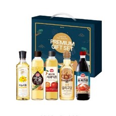 실속형 요리5종 선물세트 홍게 간장 식초 올리고당 카놀라유 명절 설날 답례품, 단품, 1, 500ml