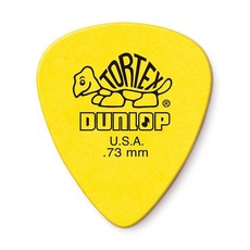 Jim Dunlop Tortex Standard Pick 1.0MM - 12팩, 12 Pack, Yellow