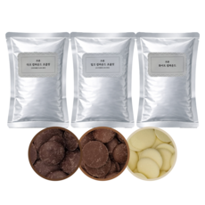 푸드길 르본 코팅 초콜릿 3종세트 (다크+밀크+화이트), 600g