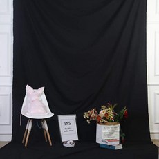 VEIDADZ 스탠다드 촬영용 배경천, 1개, 블랙 배경천 1.5*2m