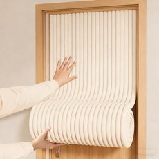 高密度聲學記憶棉 門縫隔音條, 米白色, 1件