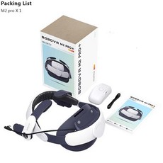 VR 헤드 스트랩 M2 Pro 배터리 엘리트 Oculus Quest 2 Halo 호환 Quest2 액세서리 교체, 1개, set 1
