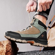 戶外越野登山鞋 男款 秋冬耐磨高幫運動鞋