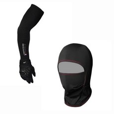 ASTONE 涼感防曬袖套＆頭套組合 (黑色), 1個, 袖套&頭套,黑