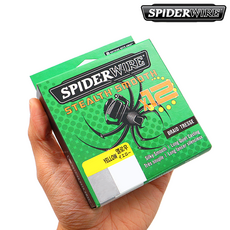 스파이더와이어 스텔스 12합사 옐로우 PE 합사라인, 1개