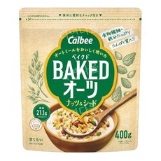 가루비 달지 않는 오트밀 베이크드 견과 씨드 400g 8개