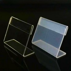 투명아크릴스탠드 가격표 pop 꽂이 네임택홀더 진열 쇼케이스 메뉴판, 6x4