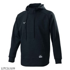 Mizuno 大童帽T 乒冠體育 兒童運動上衣 青少年休閒帽衫, 1個, 12TC2L3109 黑,130(適125CM~135CM), 黑