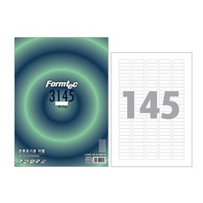폼텍 레이저 잉크젯 공용 분류표기용 라벨 LS-3145, 145칸, 100매