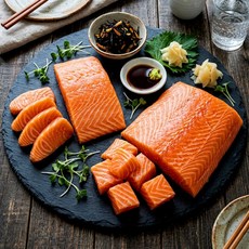 프레쉬몰 노르웨이 슈페리어등급 생연어 필렛 500g, 1개