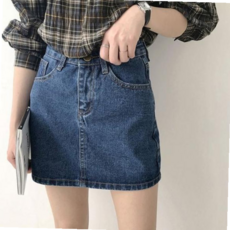 진청 스커트 캐주얼 데님스커트 청치마 미니 워싱데님
