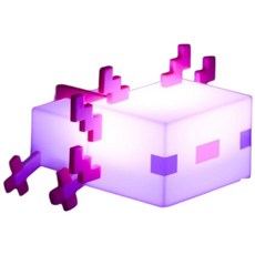 現貨 Minecraft 麥塊 遊戲周邊 蠑螈燈 床頭小夜燈 五色可變 夜燈 模型 禮物, 蠑螈夜燈(可變5色）