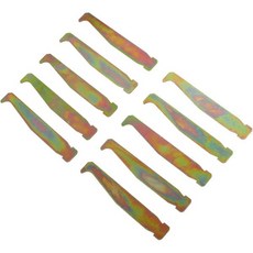 전기톱 바 청소 도구 세트 10개 냉간 압연 강철 가이드 레일 클리너 3.9 x 0.6 인치 야외 전력 장비 유지보수용, 전기톱 바 청소 도구 세트 10개 냉간 압연 강철 가이