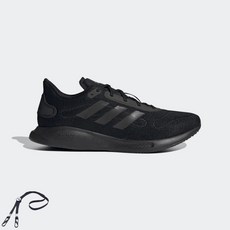 adidas 愛迪達 GALAXAR RUN M男款運動鞋 黑色+PG掛繩