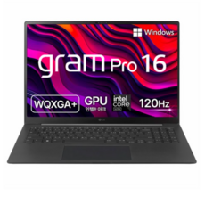 LG전자 2024 그램 Pro 16 코어Ultra5, 옵시디안 블랙, 512GB, 32GB, WIN11 Home, 16Z90SP-KA5BK