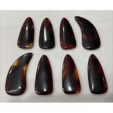 王中山款 古箏指甲 專業級老師演奏 厚搖指 練功型彎型 半月型, 1個, 中號一般款(雙弧厚2.5mm)