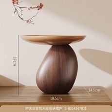 玄關收納 玄關擺件 鑰匙收納掛架 喬遷送禮 玄關置物架 石來運轉石頭擺件中古風入戶鞋櫃玄關鑰匙收納託盤客廳案頭裝飾品, 1個, 時來運轉防木紋收納擺件