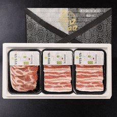 한돈 구이용 보성녹돈 구이세트 4호 1.2kg (삼겹살+목살), 1박스