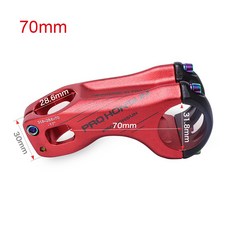 알루미늄 합금 도로 자전거 줄기 산악 자전거 stem17 도 70/ 90MM 31.8*28.6MM XC MTB AM 자전거 핸들 바 m, 03 Red 70MM