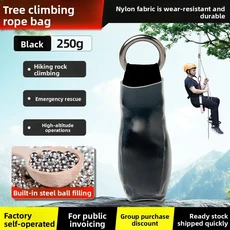 250g 아보리스트 스로우 웨이트 백 트리 클라이밍 도구 전문 장비 작업 등산 암벽, 02 검정색
