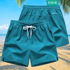 男款夏季冰絲運動寬鬆五分褲