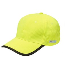 BUILTCOOL 성인용 쿨링 야구 모자 - 남성 및 여성용 수분 흡수 메시 백 경량 퍼포먼스 볼 캡 블랙. 123266, 안전 옐로우