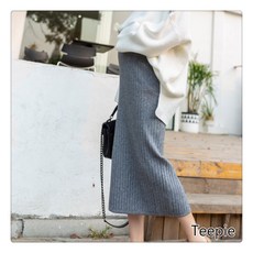 티피 임산부 가을과 겨울 스커트 니트 임산부 스커트 겨울 임신 스커트