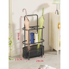 傘架收納掛鈎 家用門口置物架DG125A, 1個, 黑色小號