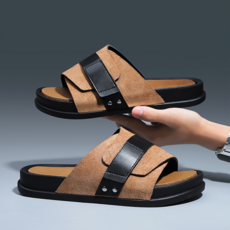 2026 여름 남성용 초특가 슬리퍼 데일이 외출용 벨크로 슬리퍼 부드러운 밑창 홈웨어 슬리퍼