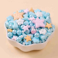 인어공주 스프링클 케이크 데코 장식 아라잔 85g, 02_인어공주 핑크 85g