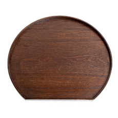 우드 감성 반달 트레이, 3개