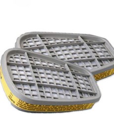 Oce [전문]전문 양구방독면 62 75 방독필터03 2개입 석면호흡보호구필터 양구방독면필터 정화통필터