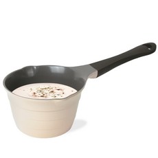 네오플램 이유식 냄비 밀크팬 편수14cm, 1개, 아이보리, 14cm