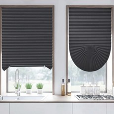 부착형 셀프 암막 블라인드 그레이 90x240cm