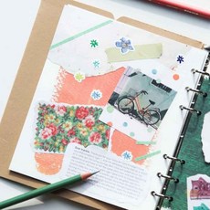 라망 A6 WIDE 6공 아크릴페인팅 속지 문구