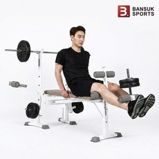 반석스포츠 접이만능벤치(단품), ④ 크롬도금 30kg세트, ① 중봉(25mm - 150cm)