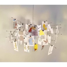 사진조명 펜던트조명 샹들리에 앨범 카드 침실 공예 거실 로비 카페 레스토랑 인테리어, 120x120x60cm, C 타입, 3박스