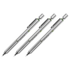 유니볼 시프트 제도샤프 M4-1010 실버 26, 0.4mm, 3개