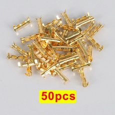 구리 전선 커넥터 U자형 압착단자 열수축 튜브 키트 0.5-1.5mm² 케이블 잠금, 50개, U자형 압착단자 50개