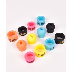 주한피싱 그립링/뒷마개 세트 낚시 손잡이 보호캡 그립캡, 블랙