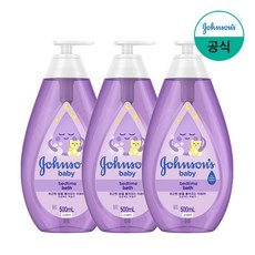 존슨즈베이비 베드타임 베이비 바스, 500ml, 3개