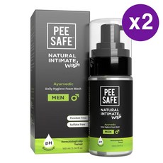 피세이프 내추럴 인티머트 워시 남성 청결제 100ml 2개 PEESAFE Natural Intimate Wash for Men