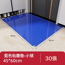 一次性吸水地墊廚房防塵防油鞋底粘塵家用腳墊門口地毯衛生間入戶, 1個, 藍色
