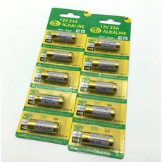 23A 鹼性 電池 LR23A MN21 LR23A 12V 27A L828 8LR50 適用 遙控器 鐵捲門 門鈴, 1個, 23A一顆, 金色