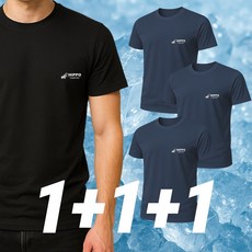 HIPPO 히포 스포츠 정품 반팔티셔츠 냉감 쿨링 메쉬 라운드 맨투맨 남녀공용 3P