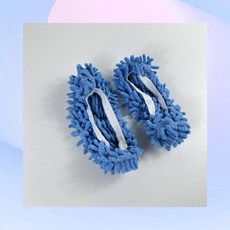 청소슬리퍼 걸레슬리퍼 극세사 탈부착 청소 실내화, 1개